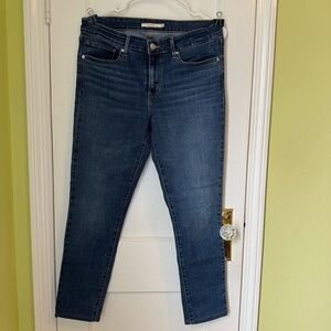 Levi’s Dark Blue Women's Stretch 711 Skinny Jeans